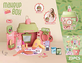 Дитячий набір перукаря 23 предмети MAKEUP BOX 688-193A яскраві кольори безпечні матеріали