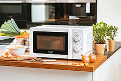 Мікрохвильова піч 20 л мікрохвильовка Adler 700 Вт 6 рівнів потужності механічне керування функція розморожування