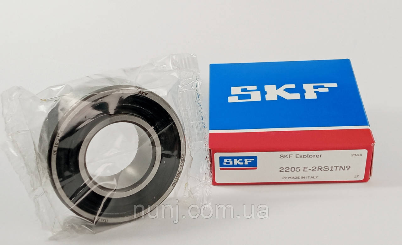 Підшипник 2205E-2RS1TN9 SKF (1505) розміри: 25*52*18 кульковий радіальний закритий, фото 1