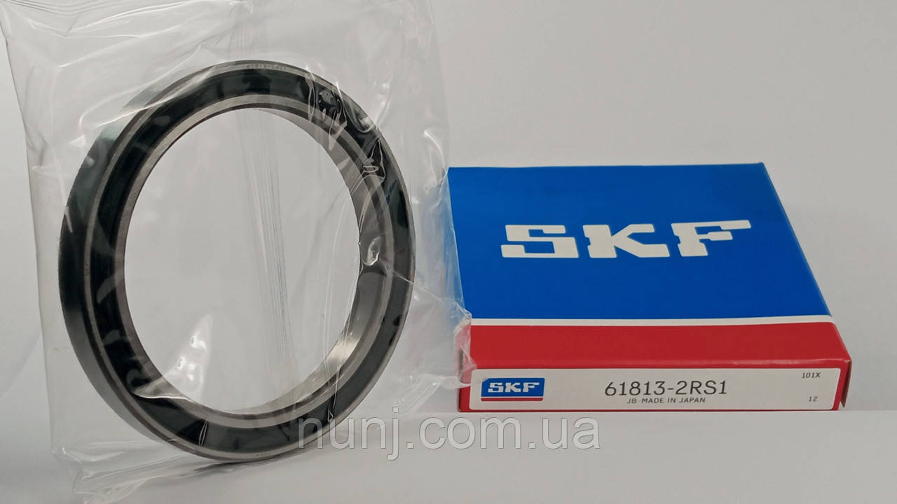 Підшипник 61813-2RS SKF (1180813) розміри: 65*85*10 кульковий радіальний закритий, фото 1