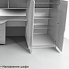 Ліжко горище Принцеса Бренд, ліжко горка з робочою зоною, ліжко кімната з шафою, фото 6