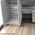 Ліжко горище Поліція, ліжко горка з робочою зоною, ліжко кімната з шафою, фото 6