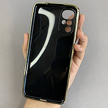 Чохол для Motorola G22 глянцевий чохол з кільцем тримачем на телефон моторола г22 чорний l7h, фото 2