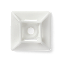 Майданчик для кабельних стяжок 29х29 білий