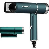 Компактний і легкий фен Kemei KM-9825 для укладання та сушіння волосся 3 температурні режими 3500 Вт