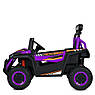 Дитячий електромобіль на акумуляторі двомісний Багі M 6058 з пультом р/у для дітей 3-8 років Фіолетовий, фото 4