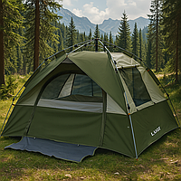 Намет туристичний 3 місний автоматичний 2 метри велика палатка для кемпінгу