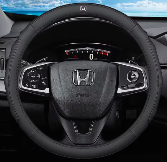 Чохол на кермо для автомобіля Honda натуральної шкіри, фото 1