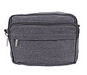 Чоловіча текстильна сумка 301856 сіра, фото 2
