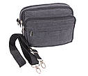 Чоловіча текстильна сумка 301856 сіра, фото 4