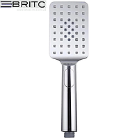 Лійка для ручного душу 3-функціональна Britc HY002 прямокутна, колір хром