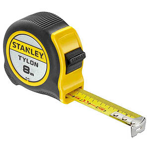 Рулетка вимірювальна TylonTM завдовжки 8 м, завширшки 25 мм, у пластмасовому корпусі STANLEY 0-30-657