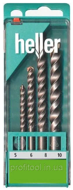 Набір свердел по бетону з посад 1/4" D5/6/6/8/10 мм 26166_ Heller, фото 1