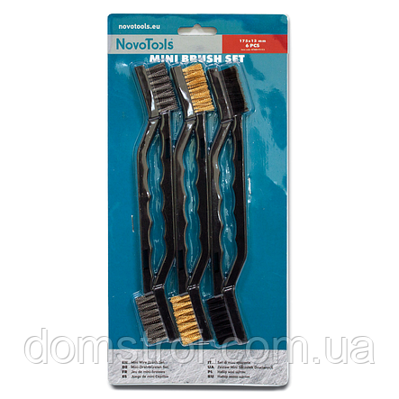 Набір щіток для зачищення NOVOTOOLS 175 мм (6 шт), фото 2