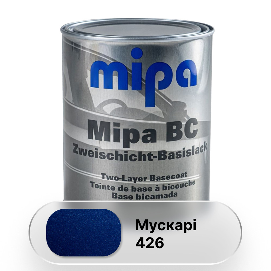 426 Мускарі Металік база авто фарба Mipa 1 л, фото 1