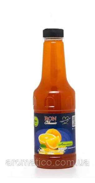 Сироп Апельсин Без цукру «Bon Classic», 1л (1,2 кг)