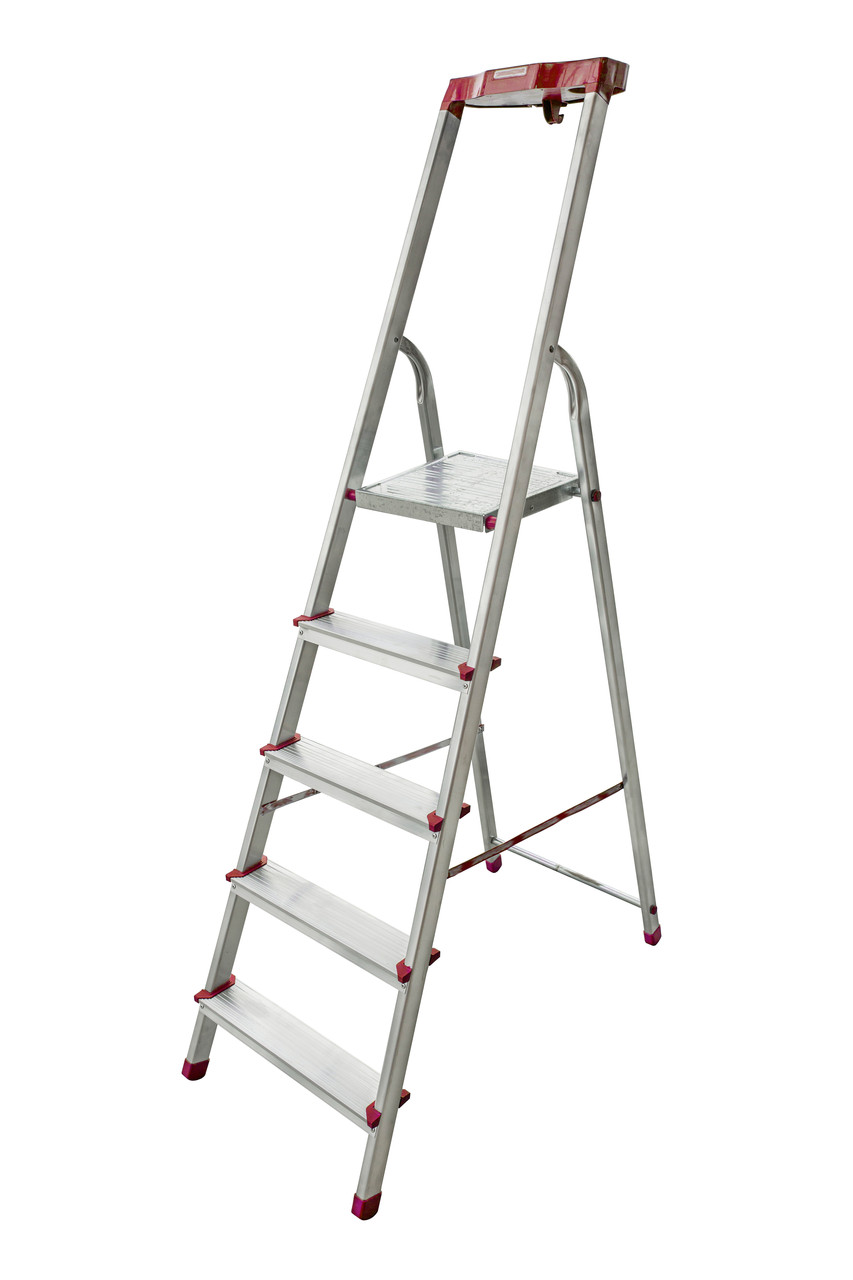 Стрем’янка алюмінієва одностороння SCALA.TOP QUICKSTEP+ 5 сходинок, фото 1