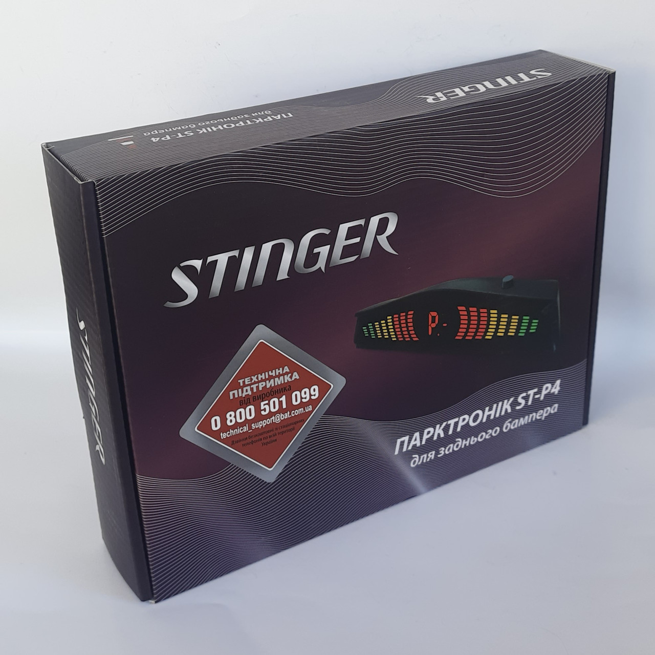 Парктроніки 4 датчика STINGER Premium ST-P4 чорний Black, фото 1