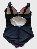 Купальник 2025 слитный FUBA 25109 малиновый(В НАЛИЧИИ ТОЛЬКО 54 56 58 60 62 УКР р-ры), фото 3