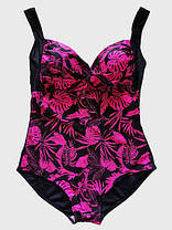 Купальник 2025 слитный FUBA 25109 малиновый(В НАЛИЧИИ ТОЛЬКО 54 56 58 60 62 УКР р-ры), фото 4