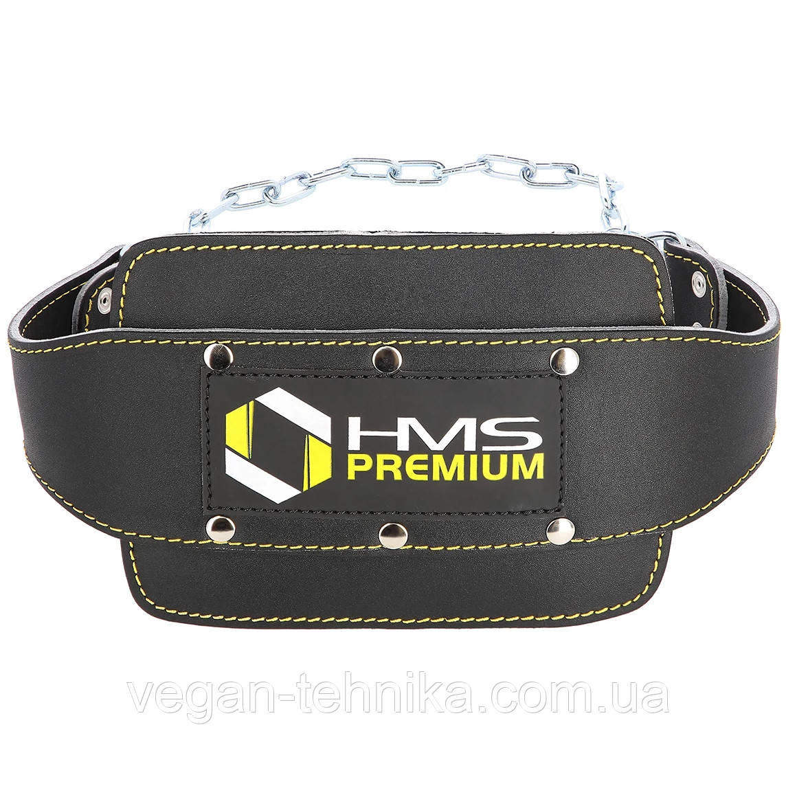 Пояс для обтяження з ланцюгом і карабіном HMS PSTX06 PREMIUM - атлетичний пояс для силових тренувань, фото 1
