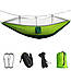 Туристичний гамак з москітною сіткою Travel Hammock 250x120 см Підвісний Для відпочинку із дугами від комах, фото 3