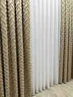 Штора з візерунком "Скандинавія" преміум якості, колір бежевий, фото 7