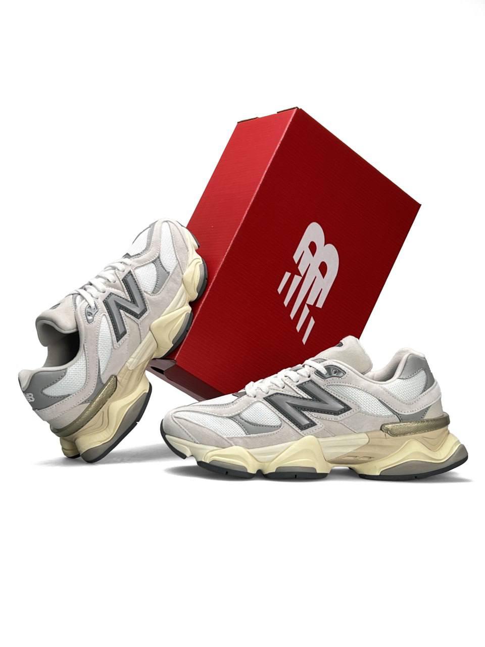 Чоловічі кросівки замша текстиль New Balance 9060 Grey, кеди чоловічі Нью Беланс сірі. Чоловіче взуття, фото 1