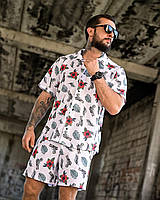 Літній мілітарний комплект OBLIVION War Чоловічий літній костюм шорти футболка мілітарі білий