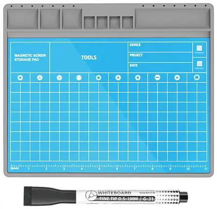 Килимок для розбирання TELIJIA TE-712 з магнітним матом для запчастин і маркером 305x250 мм
