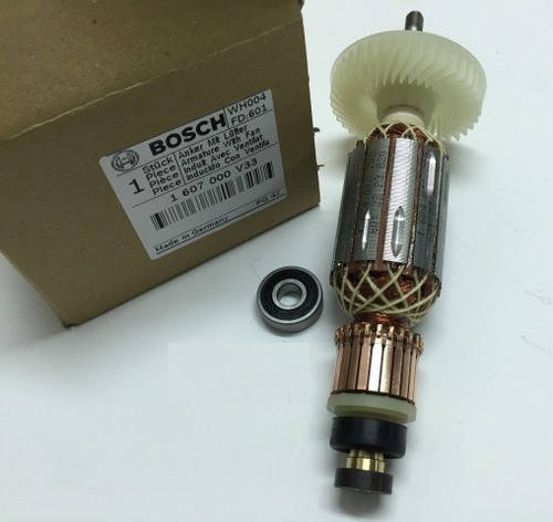 Якір болгарка Bosch GWS 12-125 оригінал 1607000V33 ( 171*35 посадка 8мм різьба ), фото 2