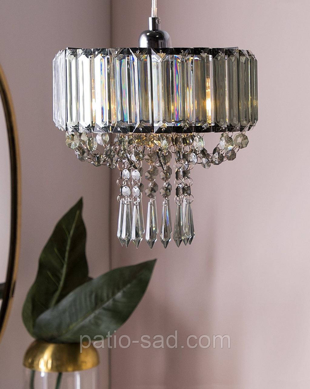 Красива люстра ADORN металева світло-сіра, фото 1