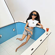 Ляльковий басейн з гіркою 47 см та шезлонгами Nestwood 4од, фото 4