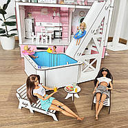 Ляльковий басейн з гіркою 47 см та шезлонгами Nestwood 4од, фото 9