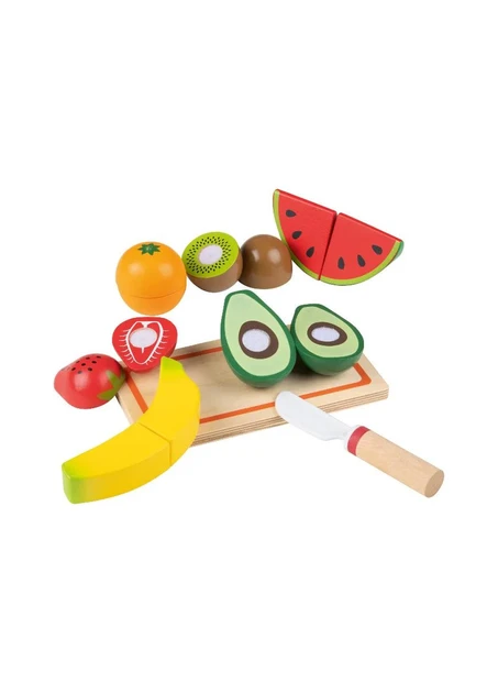 🍓Дитячий дерев’яний набір «Фрукти» Playtive (14 предметів), фото 1