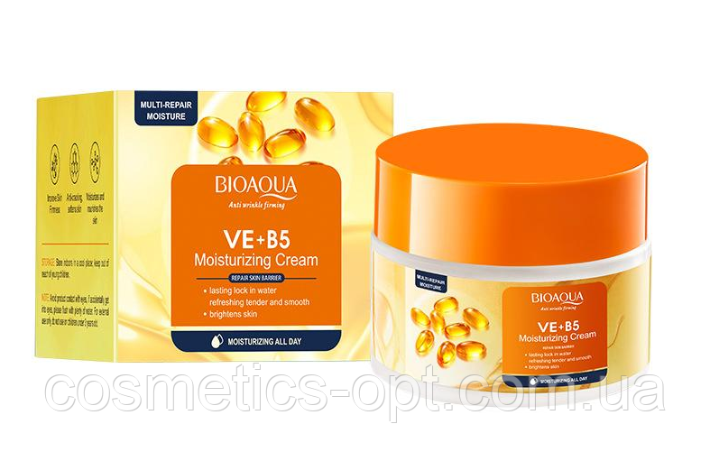 Мультивітамінний зволожуючий крем Bioaqua Multi-Repair Moisturizing Cream VE+B5, 50 g, фото 1