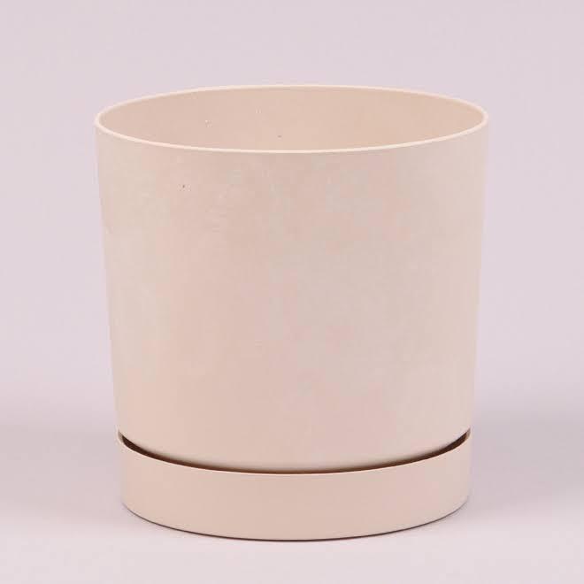 Пластиковий горщик для рослин (квітів) TUBO P BETON EFFECT3.2л