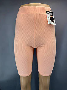 Шортики однотонні рубчик "SPACH" S-M (42-44)