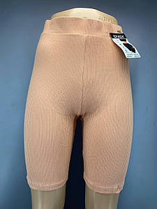 Шортики однотонні рубчик "SPACH" S-M (42-44)