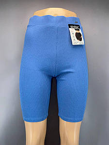 Шортики однотонні рубчик "SPACH" S-M (42-44)