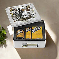 Подарочный набор для ухода за бородой Proraso Вуд энд Спайс в металлической коробке шампунь + бальзам + масло