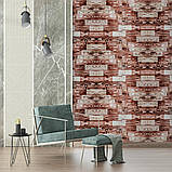 Самоклеюча 3D панель Дерево світло-коричневе 700x700x3мм, фото 5