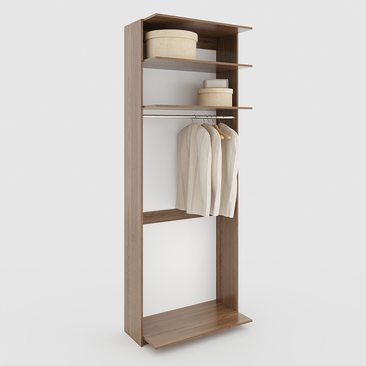 Модульна гардеробна шафа 2431х600х500 мм Дуб Родос, фото 1