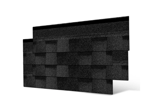 Бітумна черепиця Seeton LAMINATED Onyx Black (двошарова), фото 1