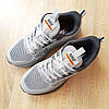 Чоловічі кросівки Nike Zoom Winflo Grey Orange Сірі Взуття Найк Зум Вінфло текстиль сітка демісезон, фото 9