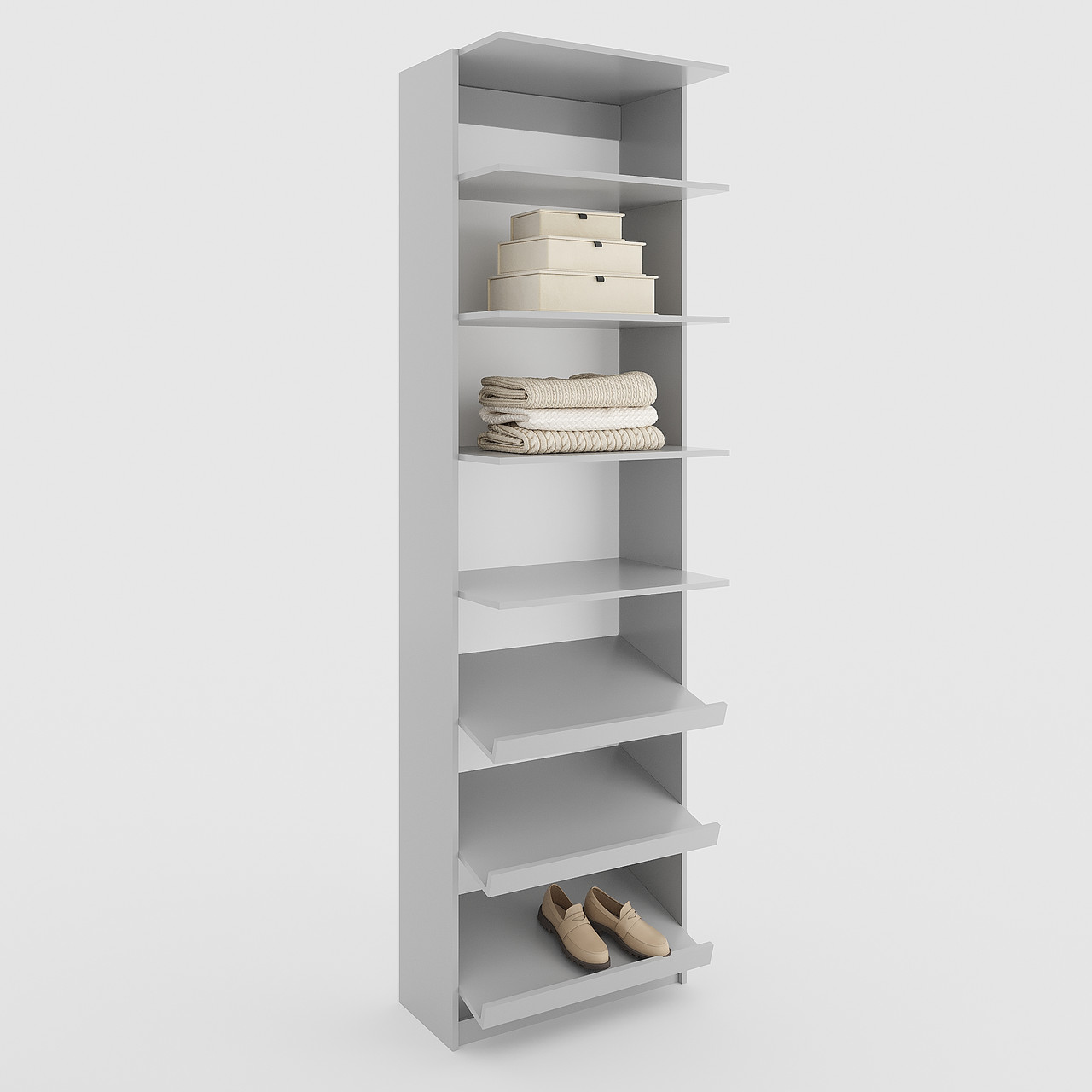 Модуль для гардеробної системи 2431х600х500 мм Сірий, фото 1