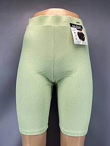 Шортики однотонні рубчик "SPACH" S-M (42-44)