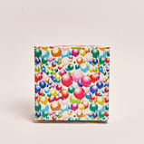 Подарункова коробка новорічна 195*195*97 кульки, фото 3