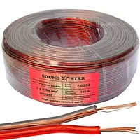 Кабель прозорий 22AWG 2x0,34 мм2 для світлодіодної стрічки SMD5050, SMD3528