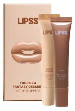 Набір блисків для губ Lipss Set of 2 Lippers  Salted Caramel + Latte 2 x 8 мл